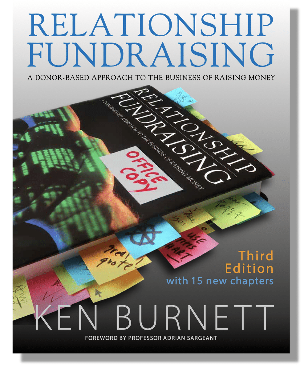 Front cover of the third edition of Relationship Fundraising by Ken Burnett