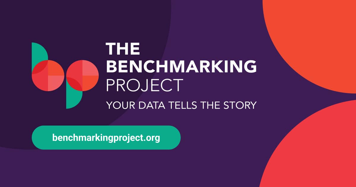 The Benchmarking Project logo. Your data tells the story.