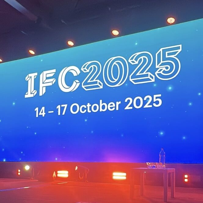 IFC 2025 -14-17 October 2025. Announced on screen at the end of IFC 2024.